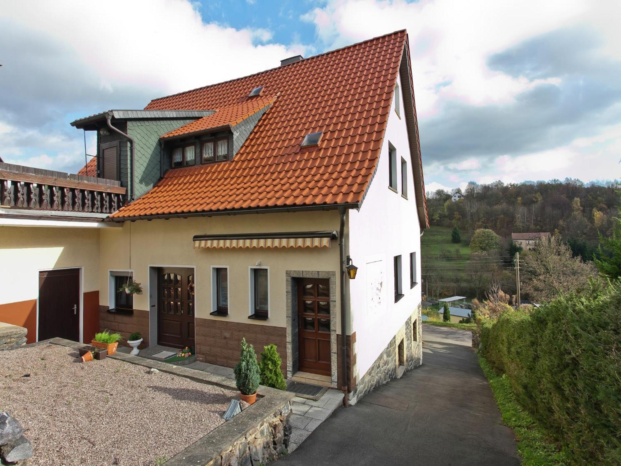 Lovely Holiday Home In The Thuringian Forest With Roof Terrace And Great View Bad Liebenstein Bagian luar foto